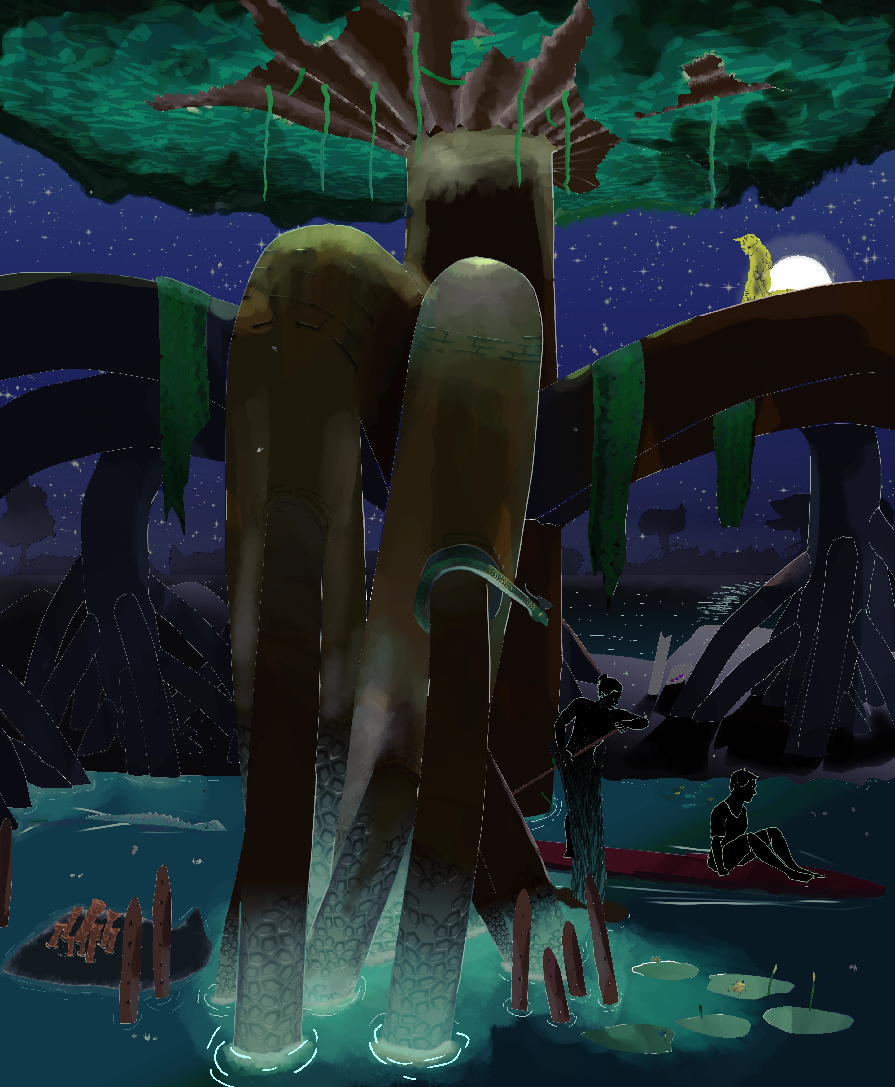 When Ra Rows through the Gates of Duat